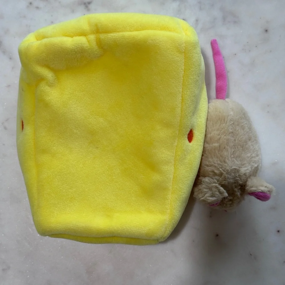 Mouse and Cheese Squeaker Toy